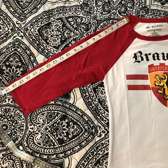 Harry Potter Gryffindor Bravery 3/4 Sleeve Baseball Tee - Picture 10 of 10